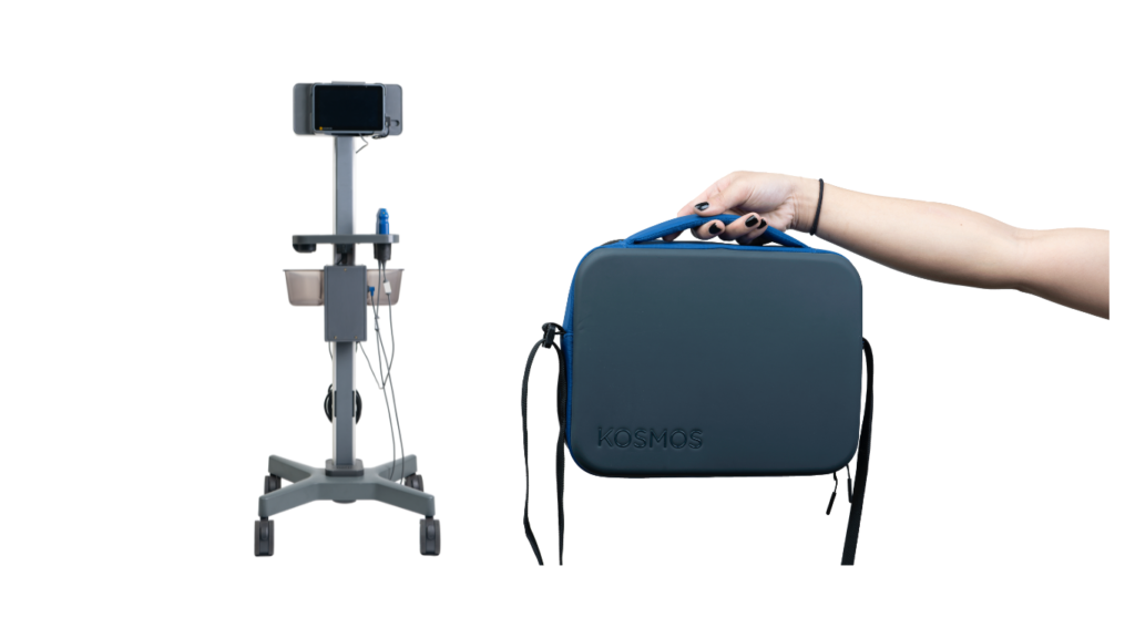 EchoNous AI station will support Torso-One and Lexsa in a small profile easy to roll format, designed to fit in tight critical care or office situations.